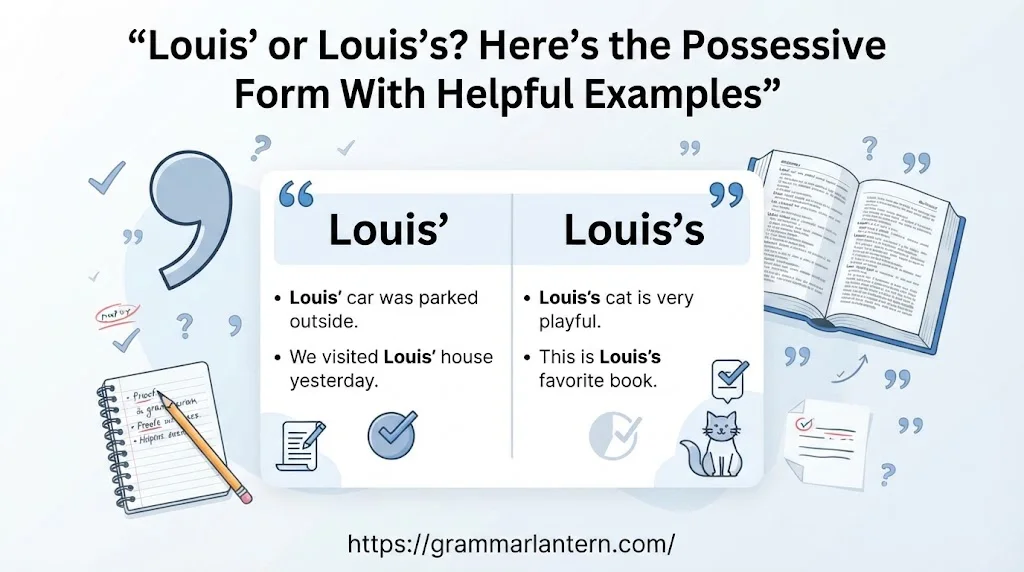 Louis’ or Louis’s