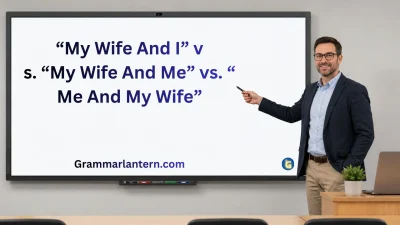 “My Wife And I” vs. “My Wife And Me” vs. “Me And My Wife”