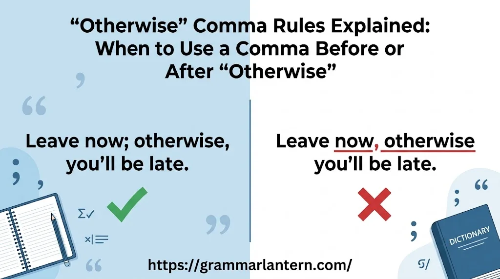 “Otherwise” Comma Rules