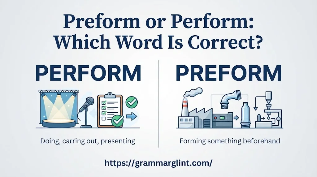Preform or Perform