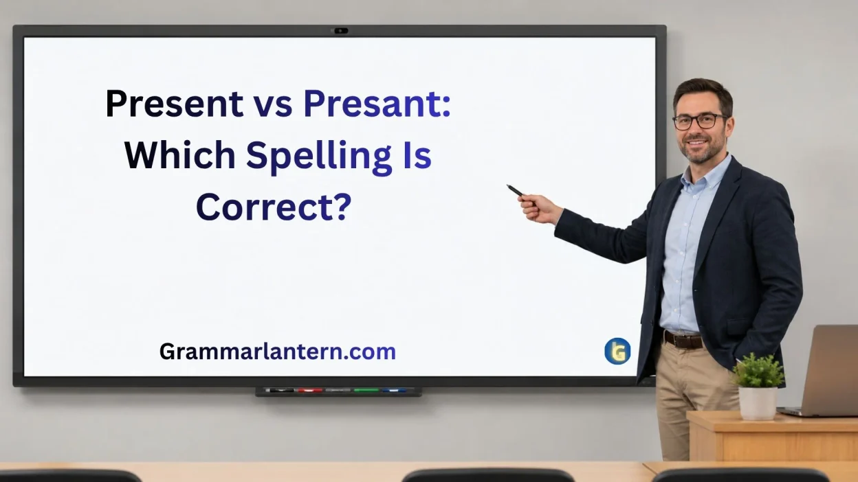 Present vs Presant