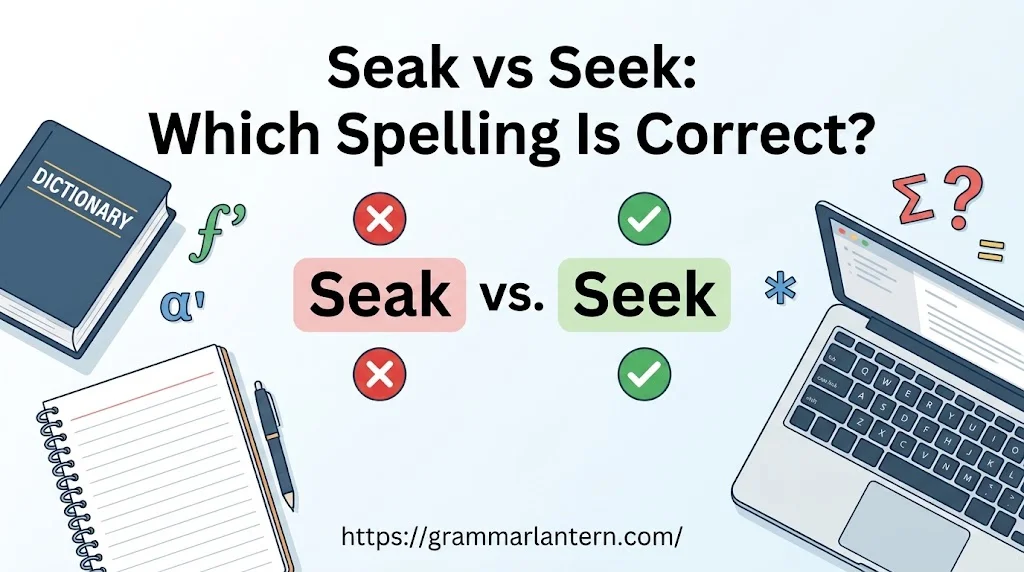 Seak vs Seek: Which Spelling Is Correct? 