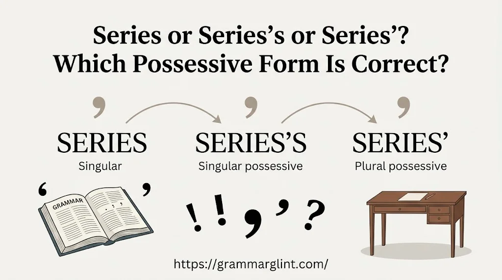 Series or Series’s or Series’? Which Possessive Form Is Correct?