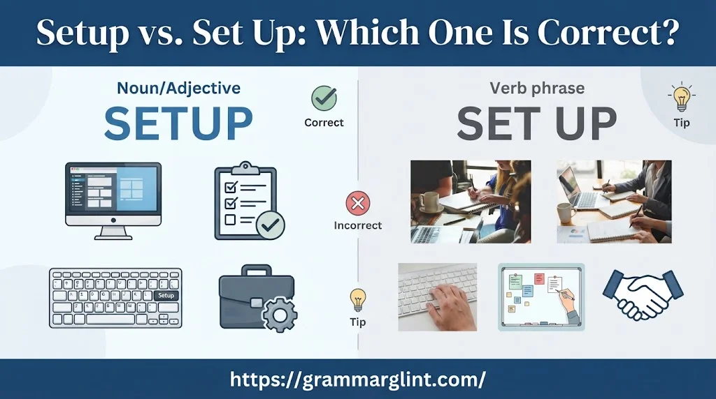 Setup vs. Set Up