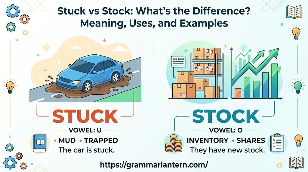 Stuck vs Stock: What’s the Difference?