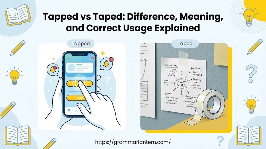Tapped vs Taped
