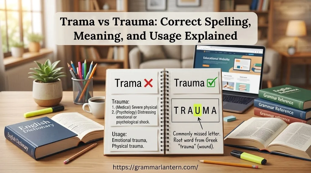 Trama vs Trauma: Correct Spelling
