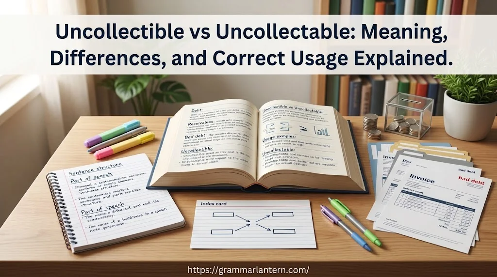 Uncollectible vs Uncollectable