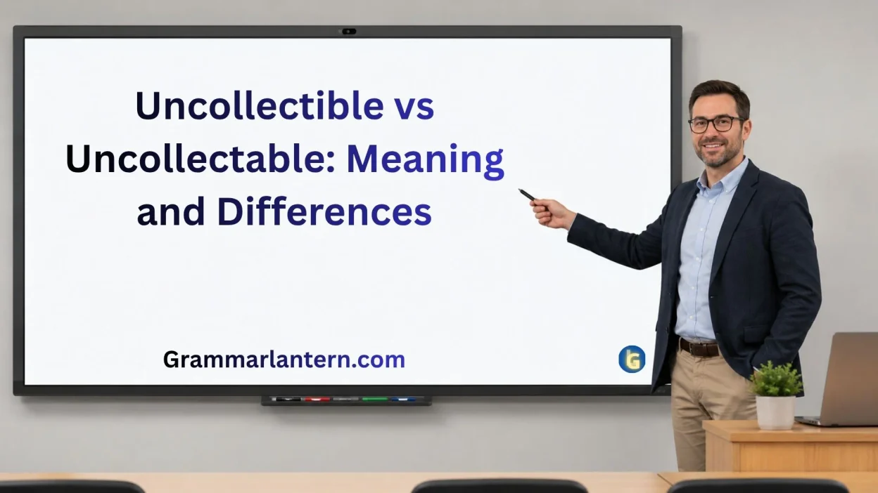 Uncollectible vs Uncollectable