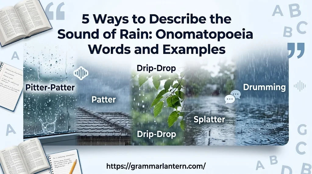 Ways to Describe the Sound of Rain: Onomatopoeia 