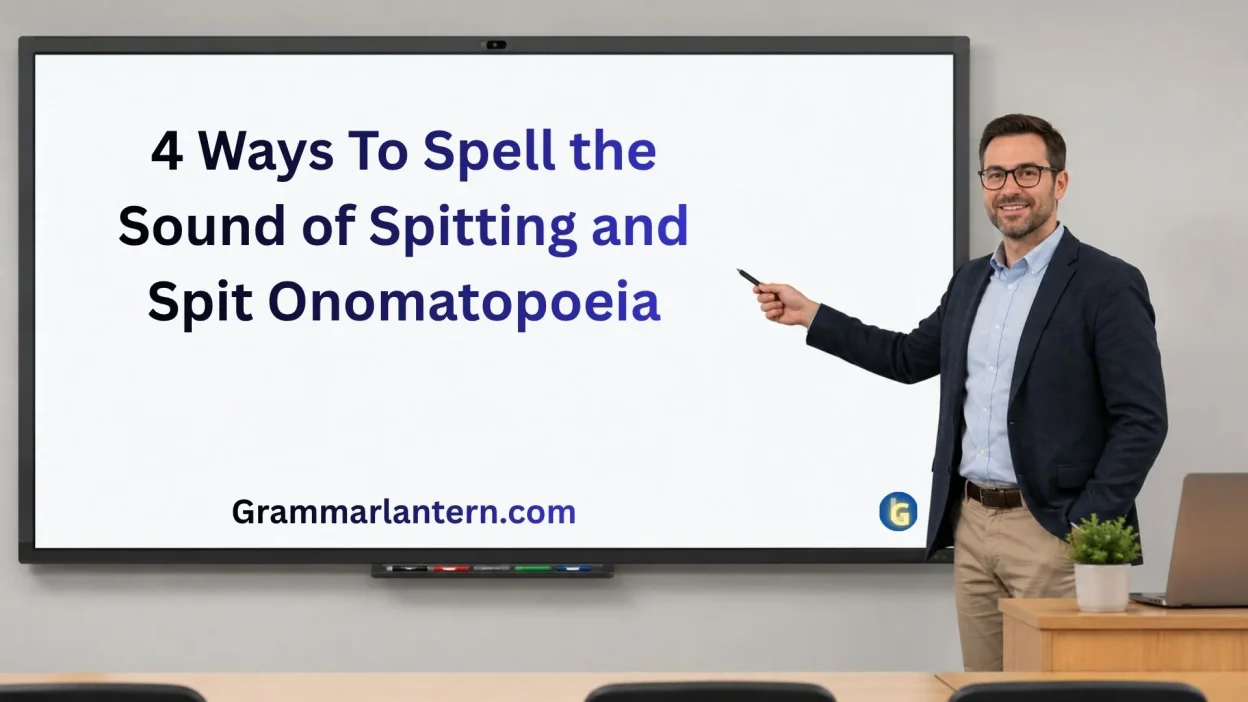 Ways To Spell the Sound of Spitting