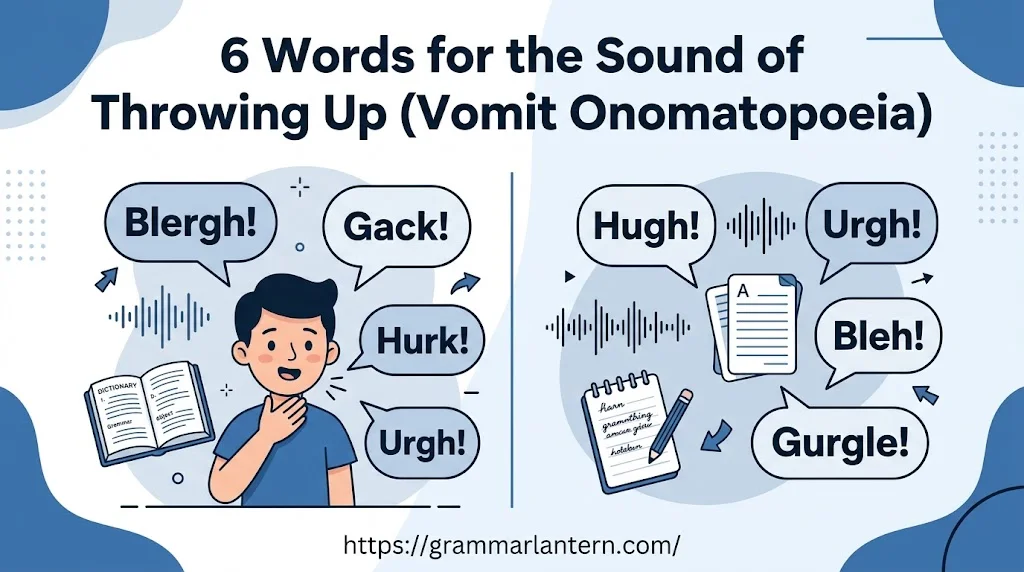 Words for the Sound of Throwing Up