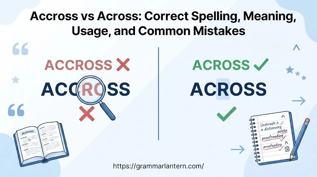 Accross vs Across