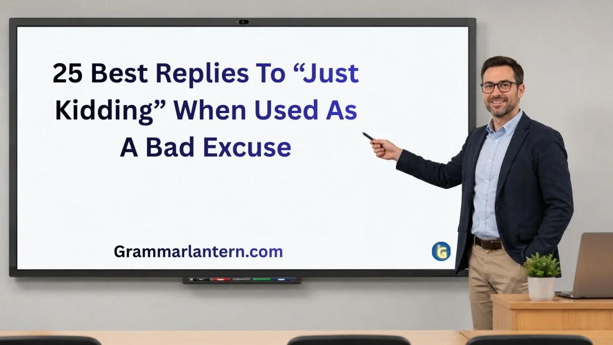 Best Replies To “Just Kidding”