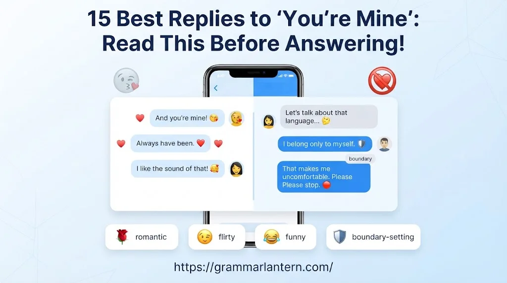  Best Replies to “You’re Mine”
