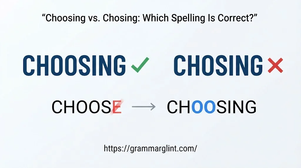 Choosing vs. Chosing