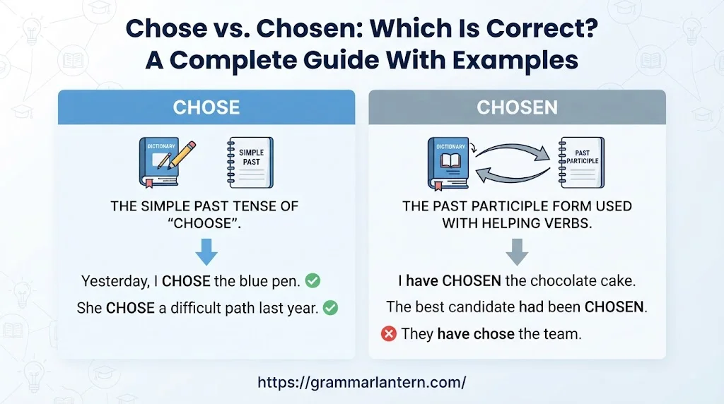 Chose vs. Chosen