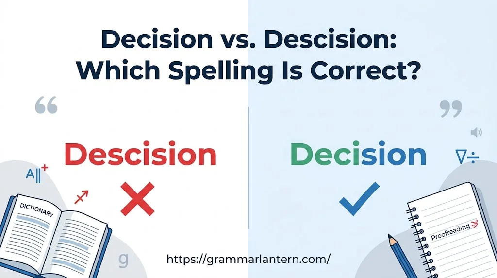 Decision vs. Descision