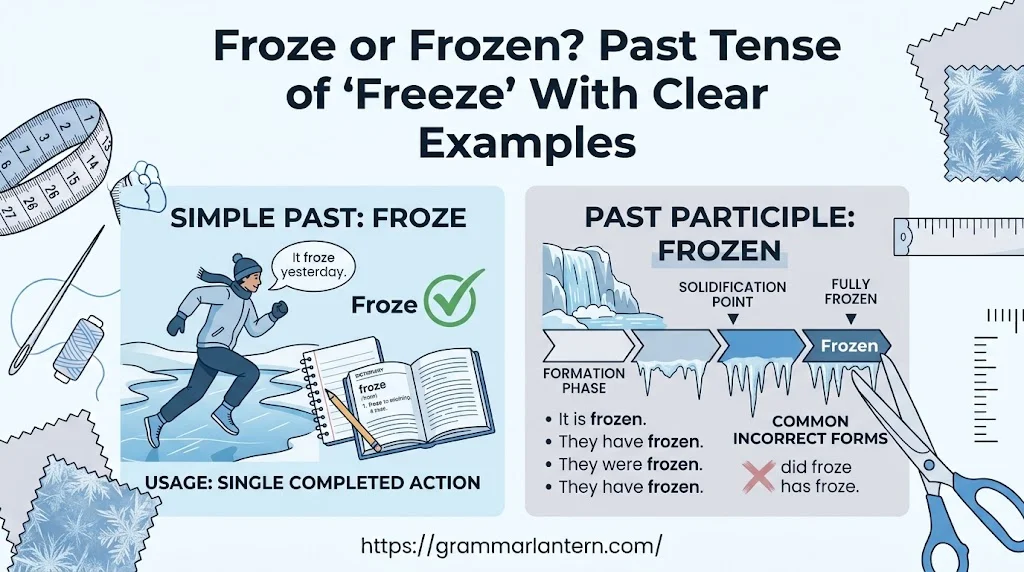 Froze or Frozen