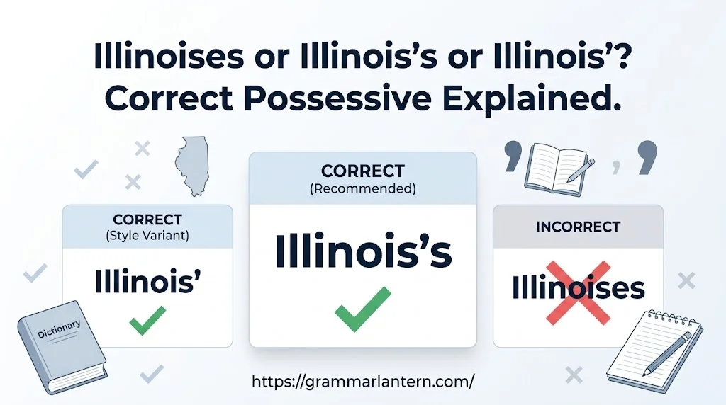 Illinoises or Illinois’s or Illinois’