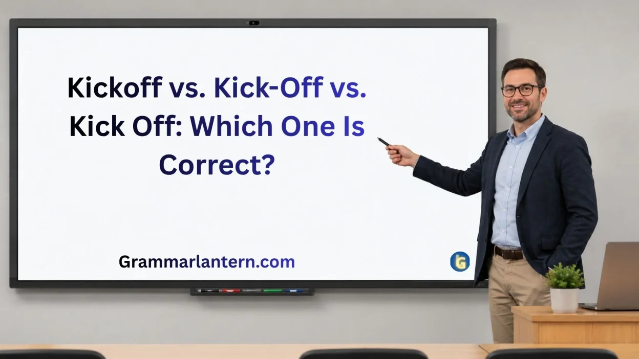 Kickoff vs. Kick-Off vs. Kick Off