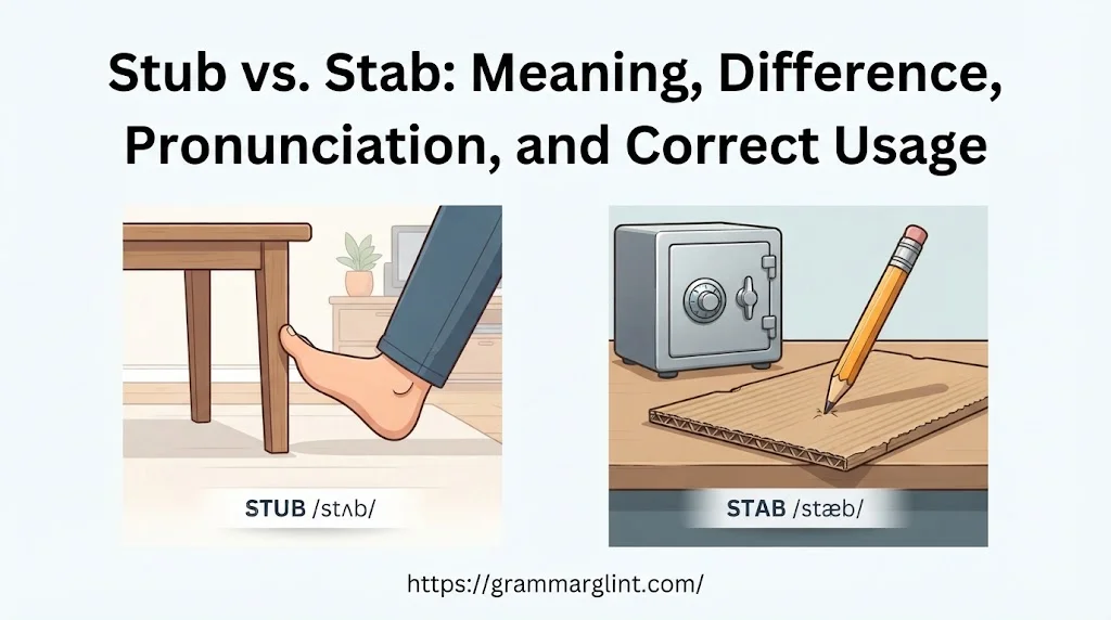 Stub vs. Stab