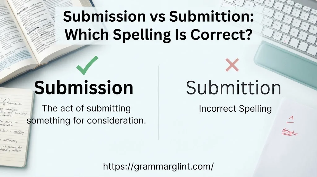 Submission vs Submittion
