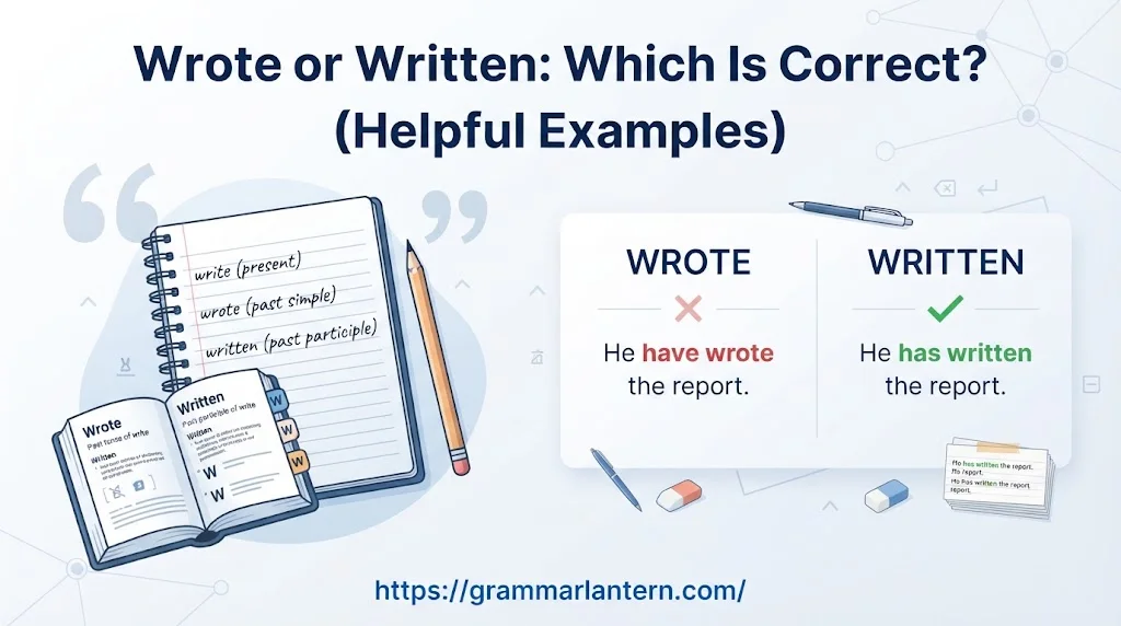 Wrote or Written